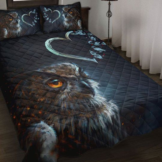 Owl Quilt Bedding Set HT290903