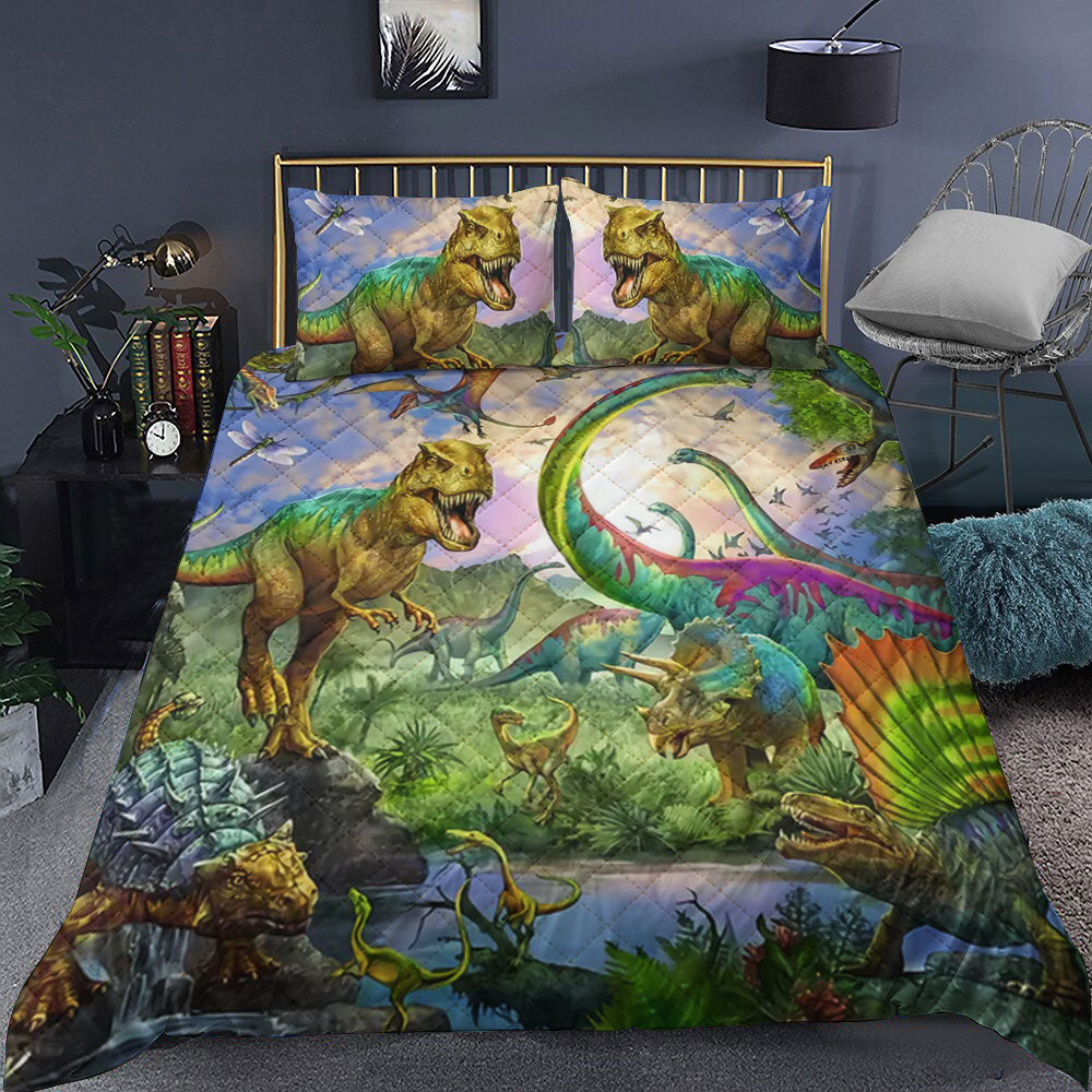 Dinosaur Quilt Bedding Set HT041003