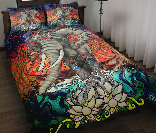 Elephant Quilt Bedding Set HT170903