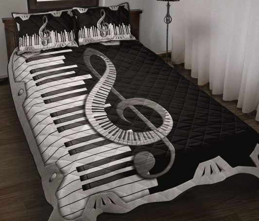 Piano Quilt Bedding Set HT220904