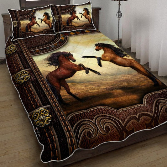 Horse Quilt Bedding Set HT290904