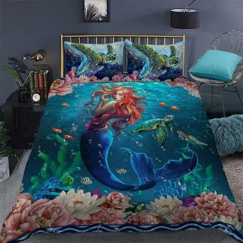 Mermaid Quilt Bedding Set HT180904