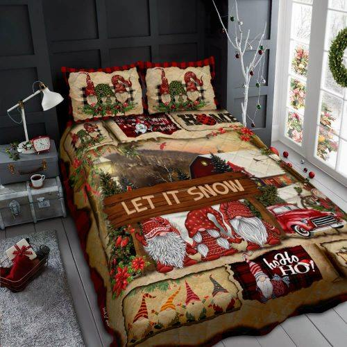 Let It Snow Quilt Bedding Set HT100905