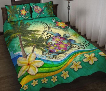 Polynesian Turtle Quilt Bedding Set HT290905