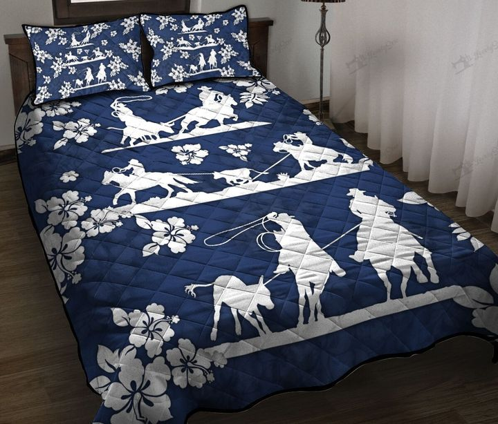 Team Roping Quilt Bedding Set HT150905