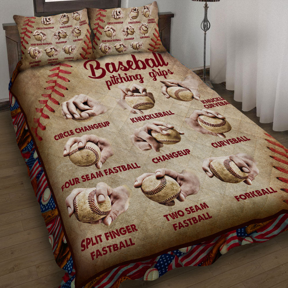 Baseball Quilt Bedding Set HT130906