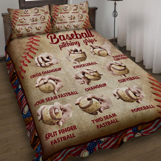 Baseball Quilt Bedding Set HT130906
