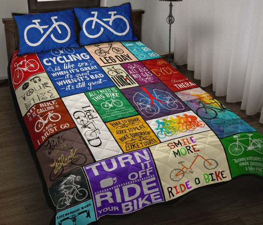 Cycling Quilt Bedding Set HT160907