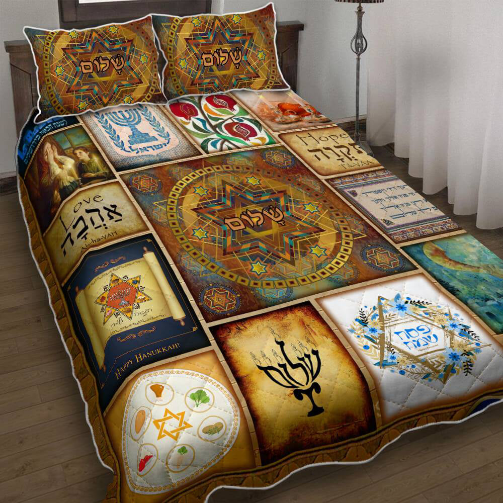 Beautiful Jewish Culture Quilt Bedding Set HT130908