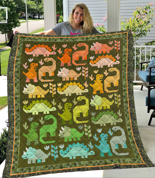 Dinosaur Quilt Blanket HT151001
