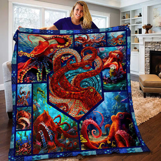 Octopus Quilt Blanket HT281001