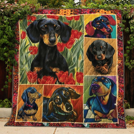 Dachshund Quilt Blanket HT211002