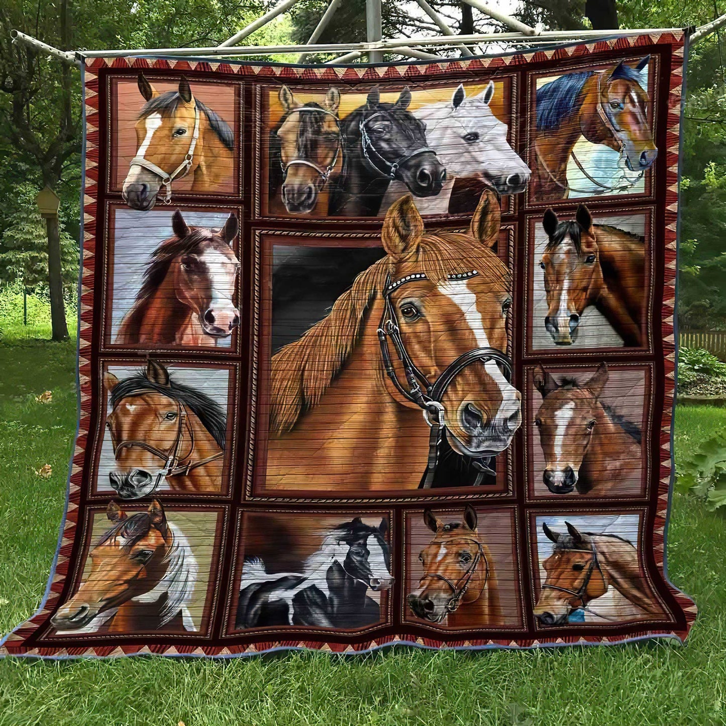 Horse Quilt Blanket HT291003