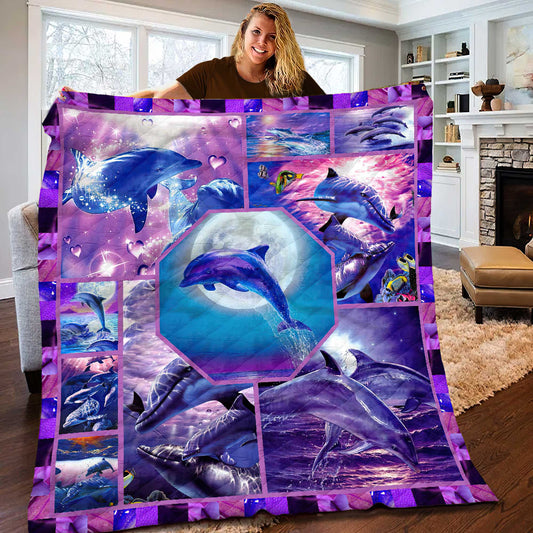 Dolphin Quilt Blanket HT281003