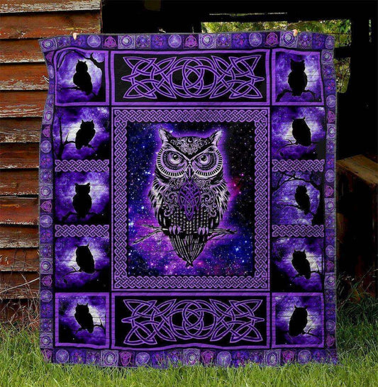 Celtic Owl Quilt Blanket HT221003