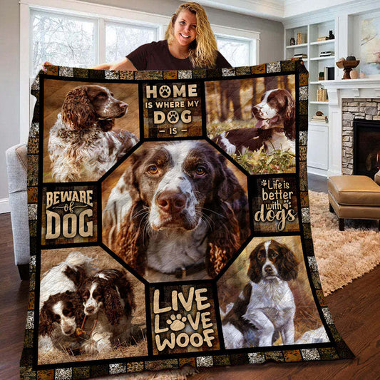 English Springer Spaniel Quilt Blanket HT191003