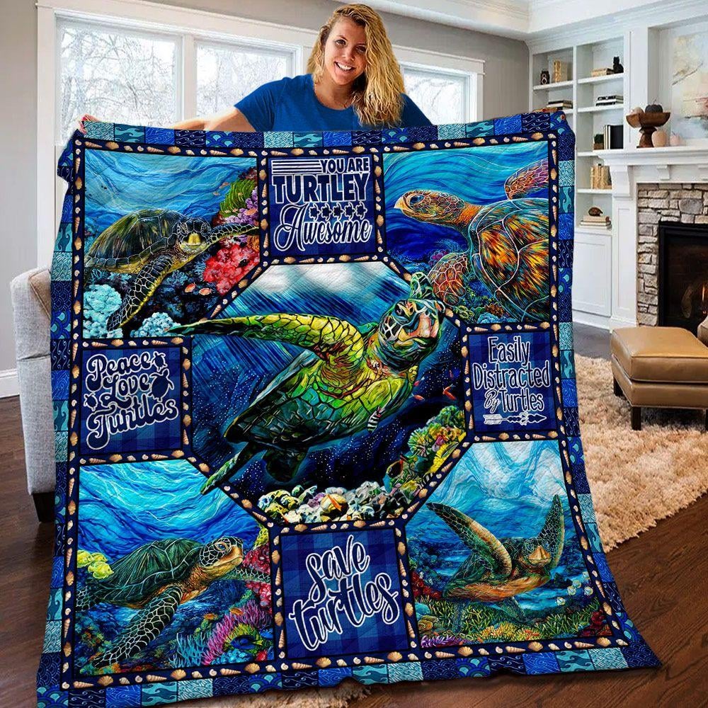 Turtle Quilt Blanket HT251004