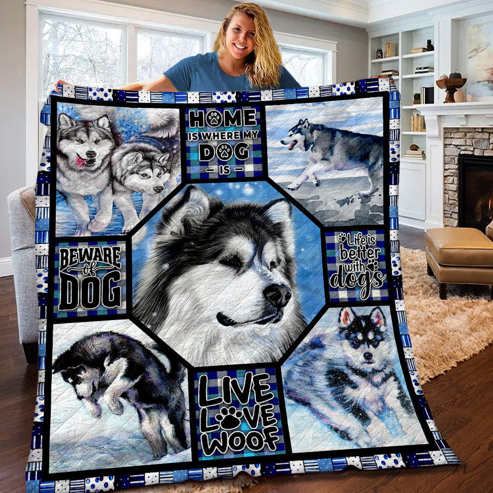 Alaskan Malamute Quilt Blanket HT271005