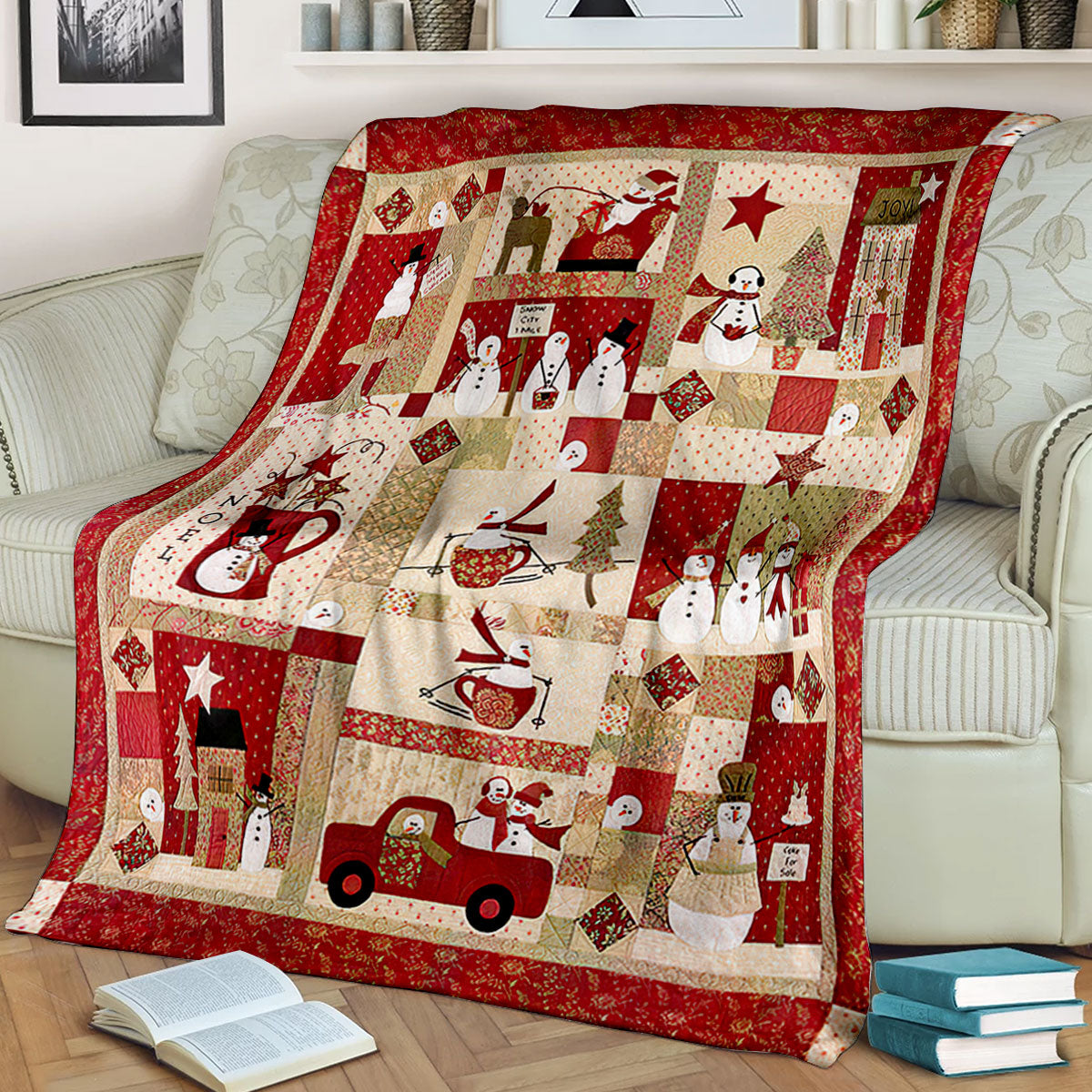 Christmas Sherpa Fleece Blanket HT121006