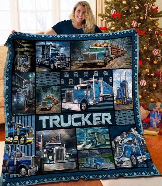 Trucker Quilt Blanket HT051106