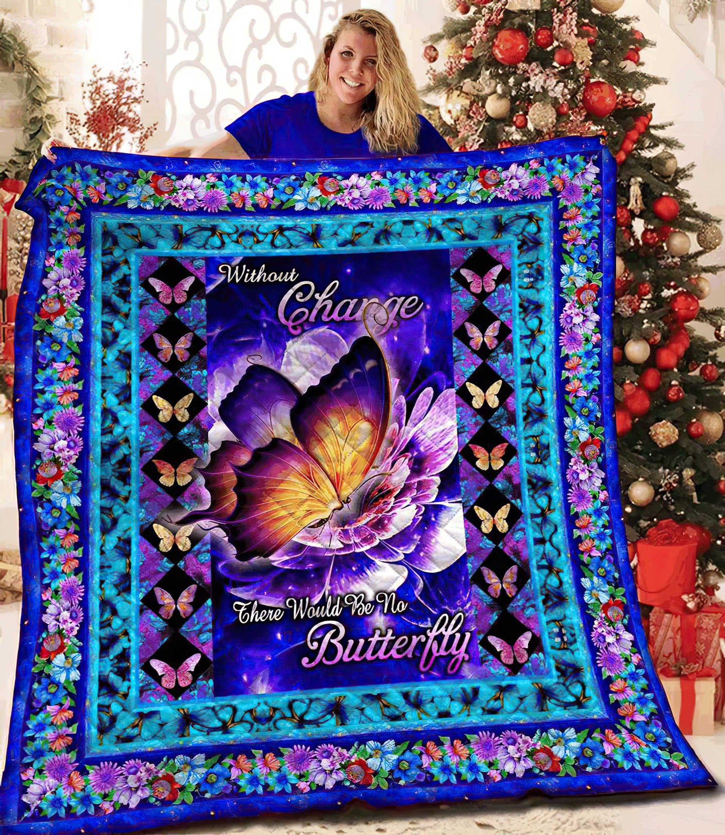 Butterfly Quilt Blanket HT011107