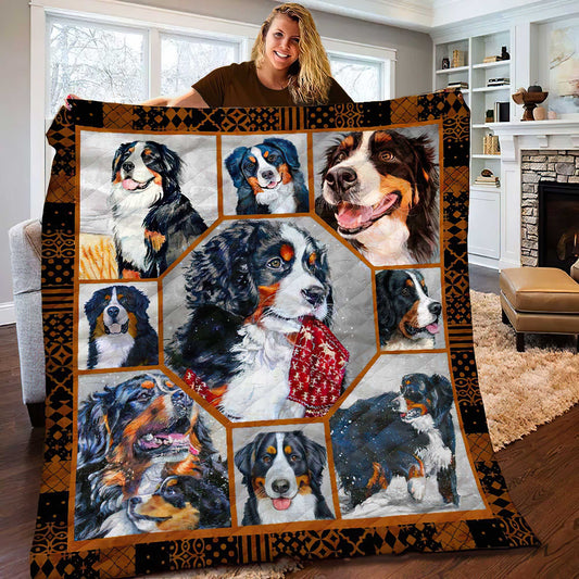 Bernese Mountain Quilt Blanket HT021107