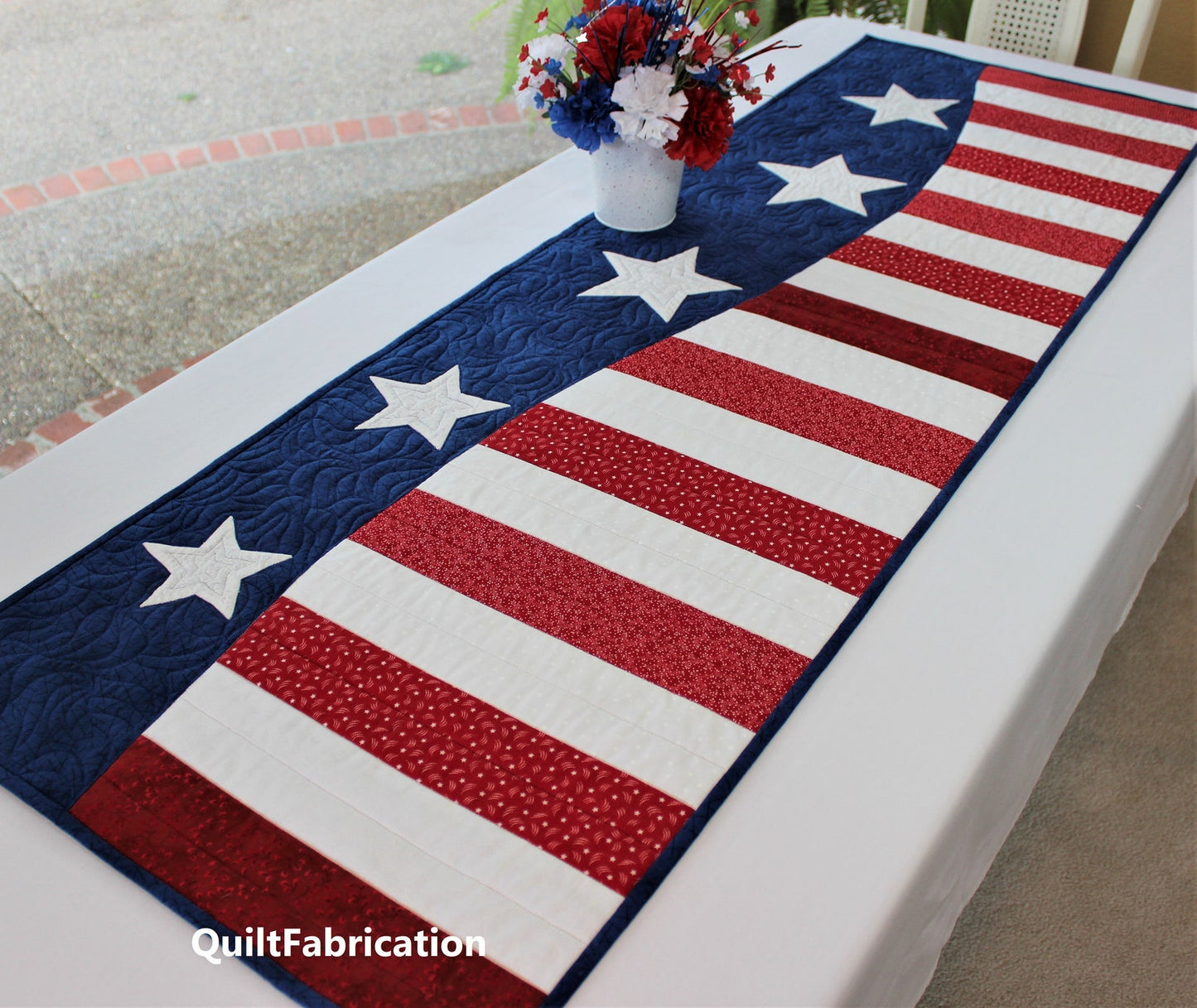 Patriotic CLA150324118 Quilted Table Runner