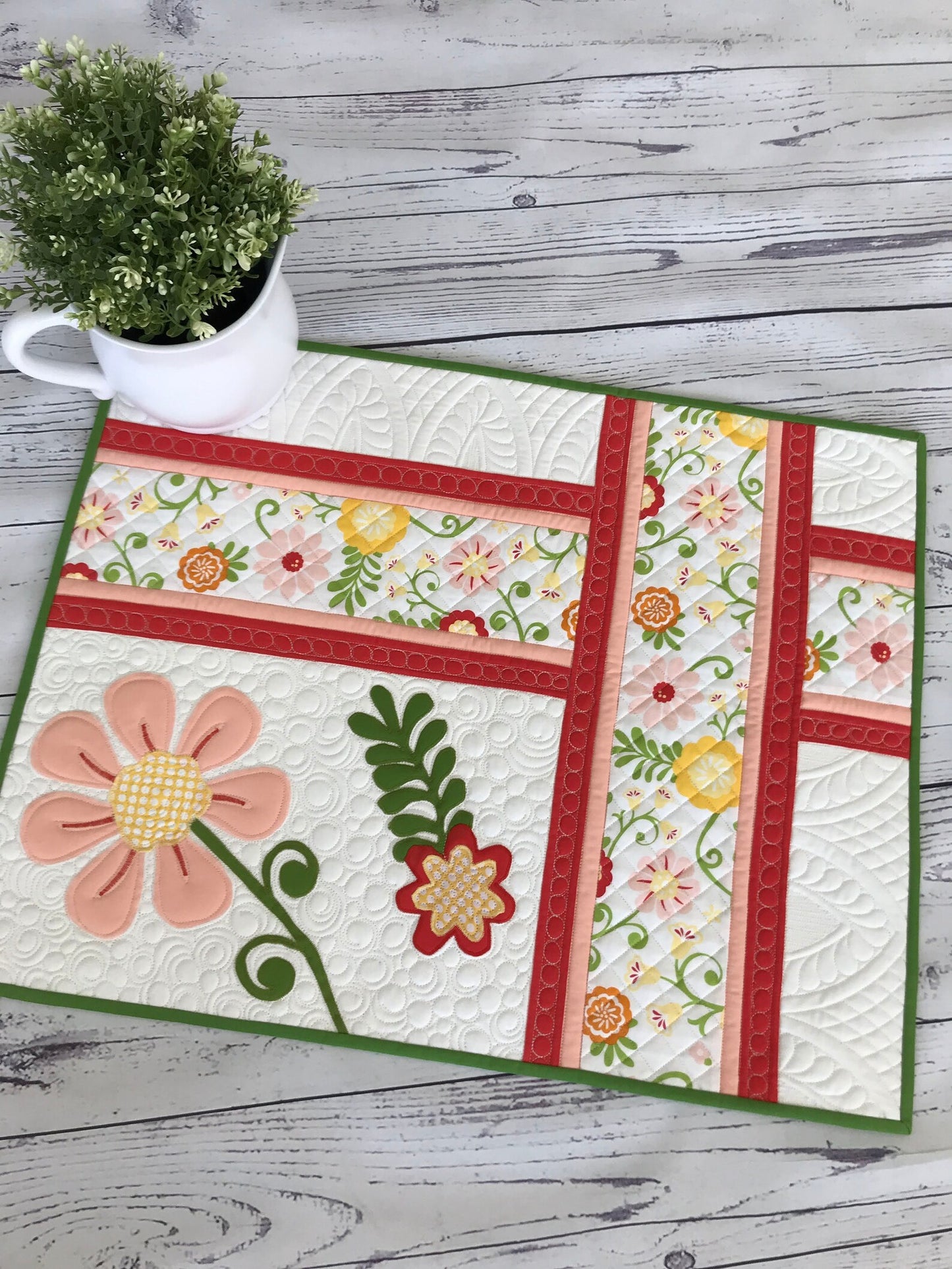 Flower CLA130324039 Quilted Placemats