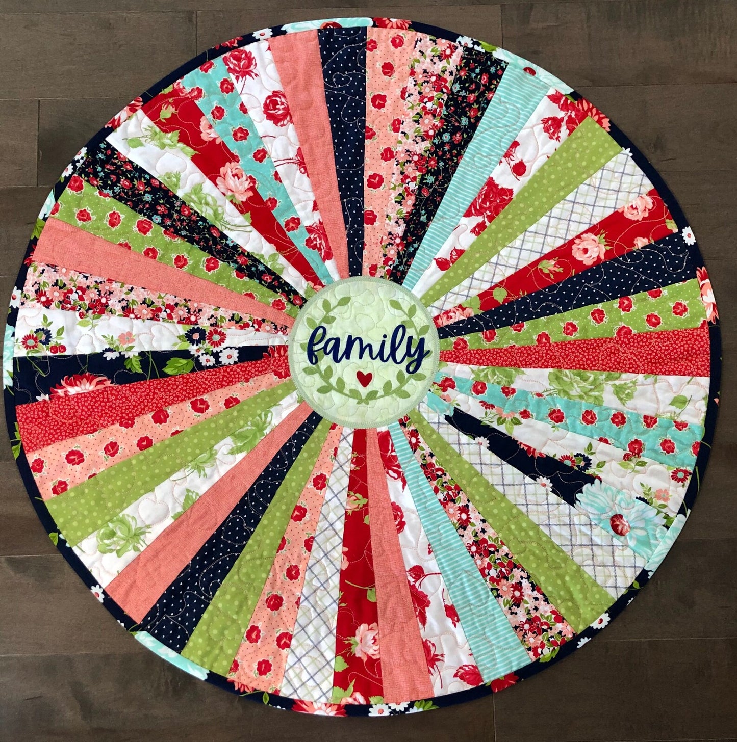 Family CLA130324069 Quilted Round Mat