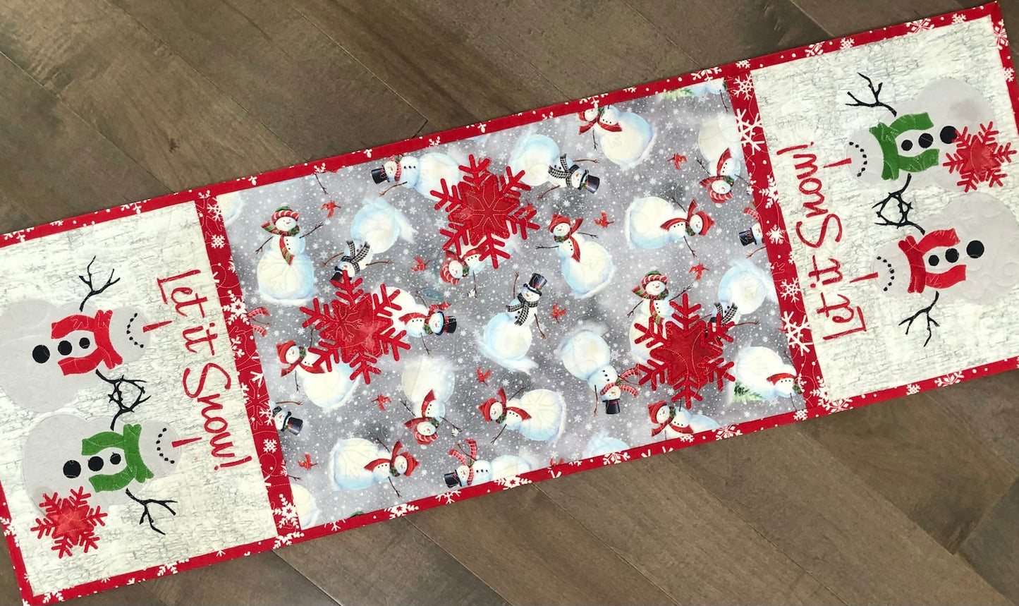 Christmas Snowman CLA150324013 Quilted Table Runner