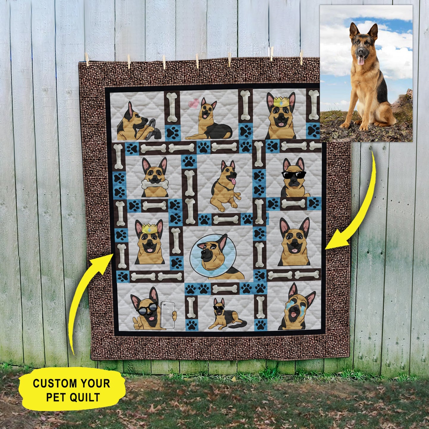 Custom Pet Quilt Personalized Gift MT220702