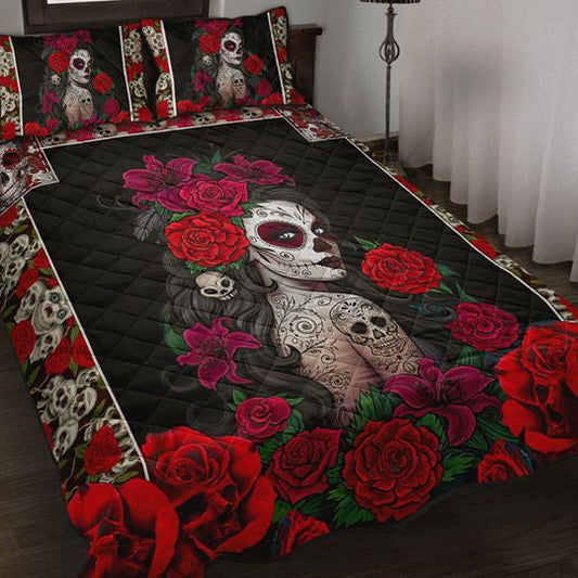 Queen Of Rose Quilt Bedding Set MT280901T