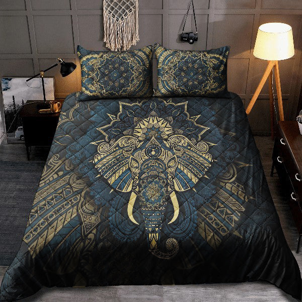 Elephant Quilt Bedding Set MT240901T