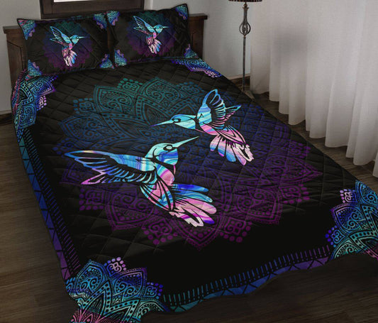 Hummingbird Mandala Quilt Bedding Set MT160902T