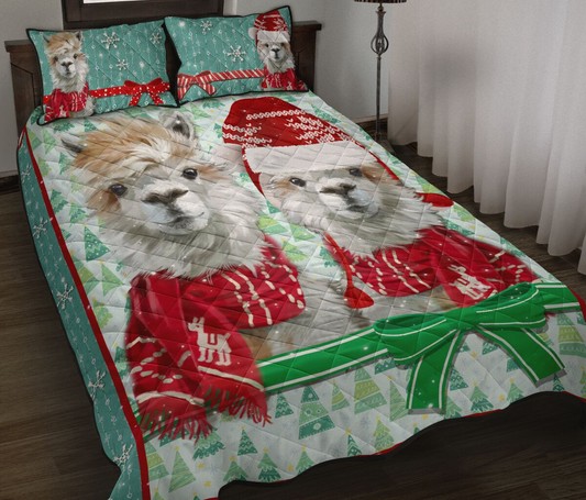 Alpaca Christmas Quilt Bedding Set MT200902T