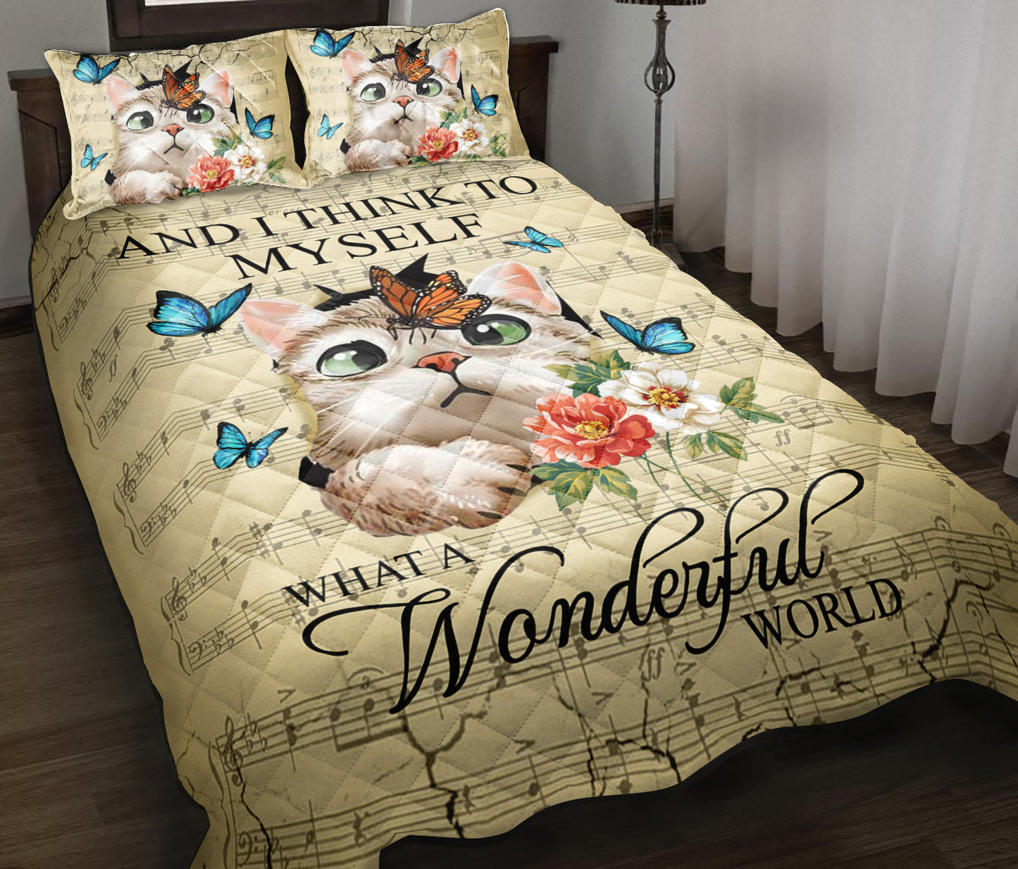 Cat Quilt Bedding Set MT130903T