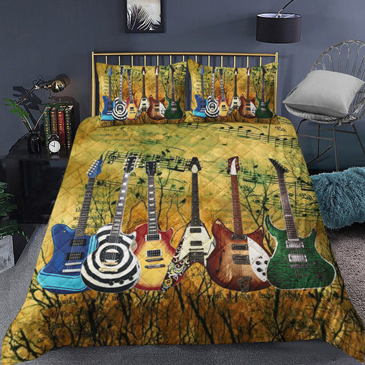 Guitar Quilt Bedding Set MT240903T