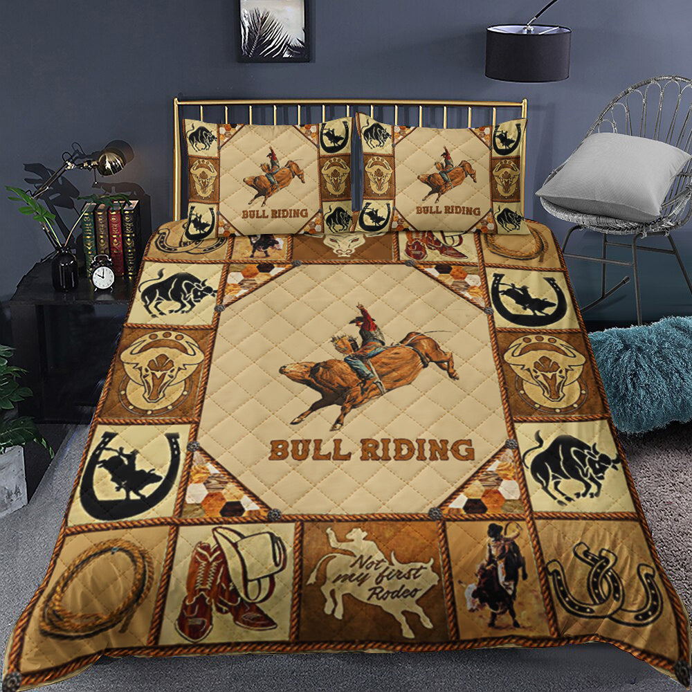 Bull Riding Quilt Bedding Set MT150903T