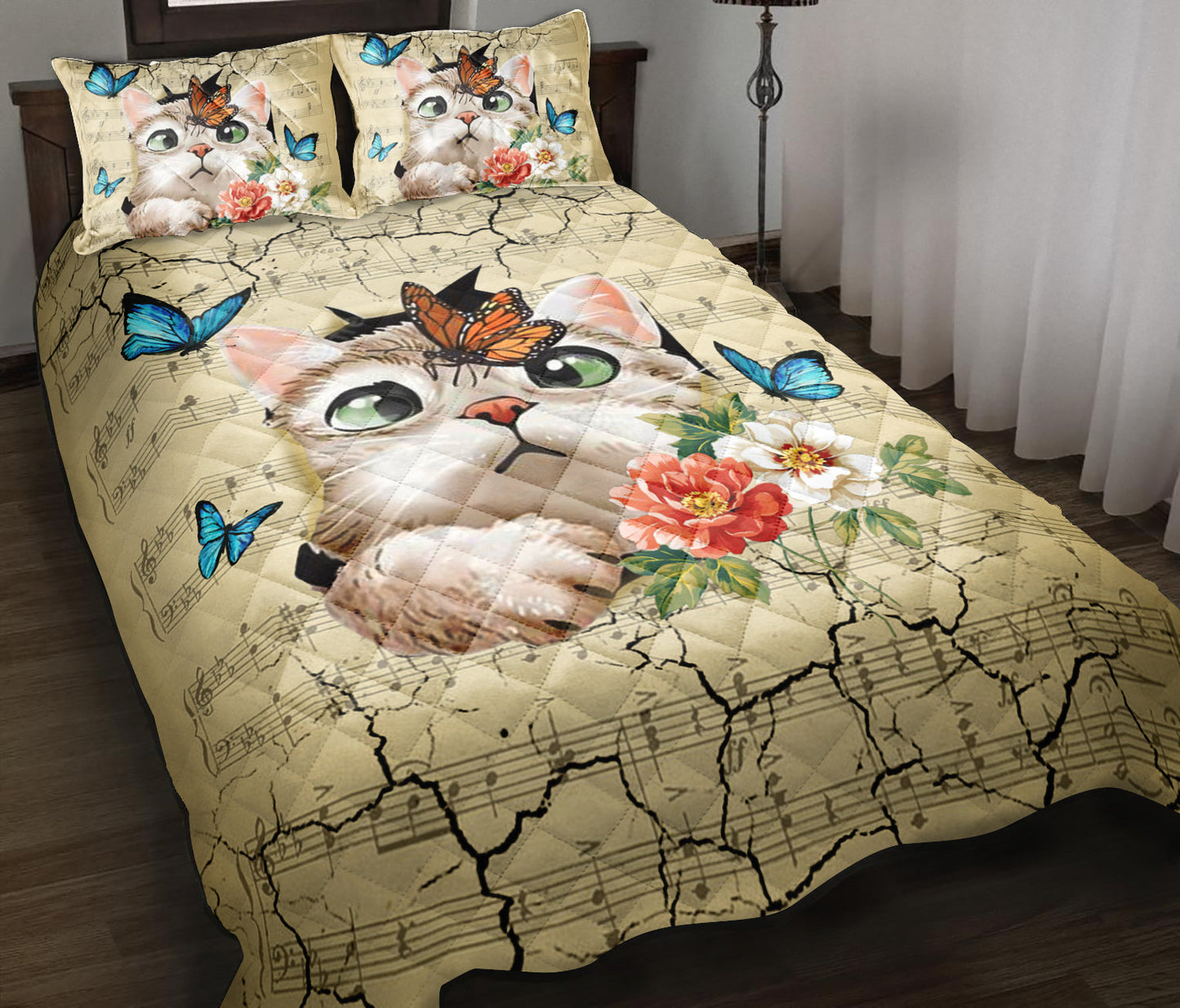 Cat Quilt Bedding Set MT130903T