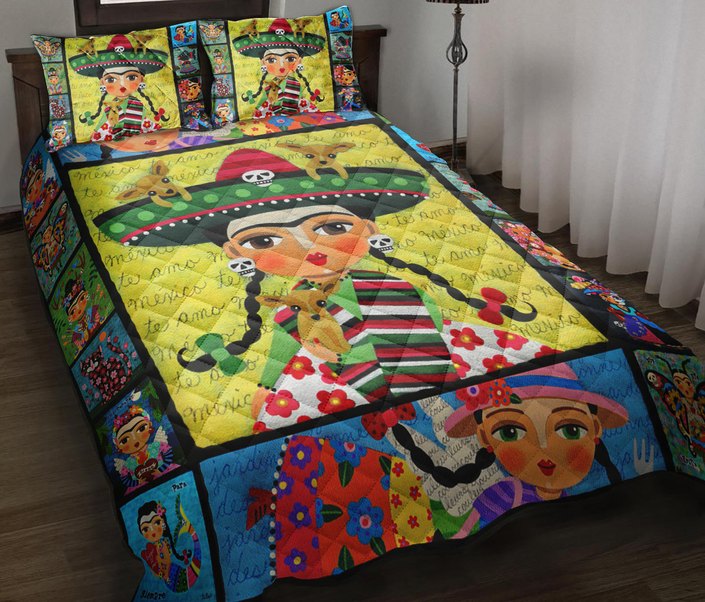 Frida Kahlo Quilt Bedding Set MT130904T