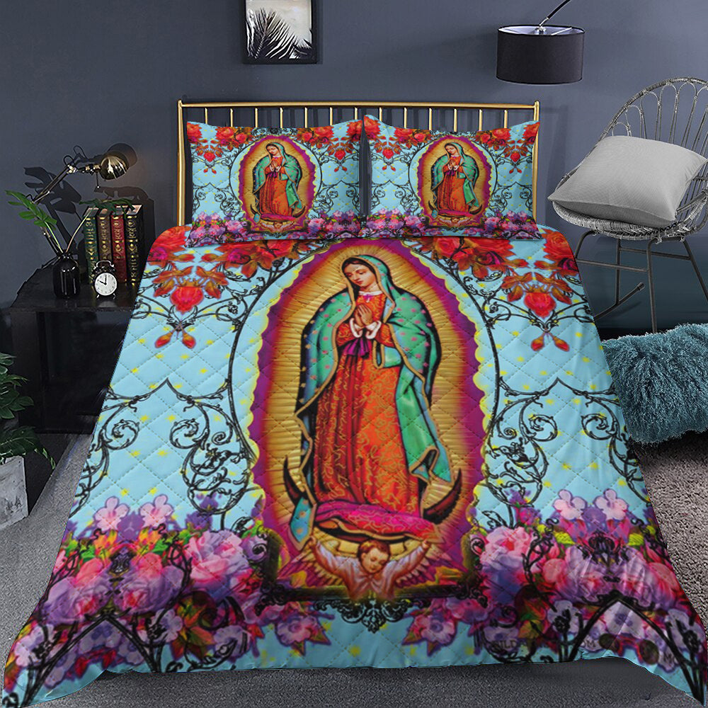 Our Lady Of Guadalupe Quilt Bedding Set MT210904T