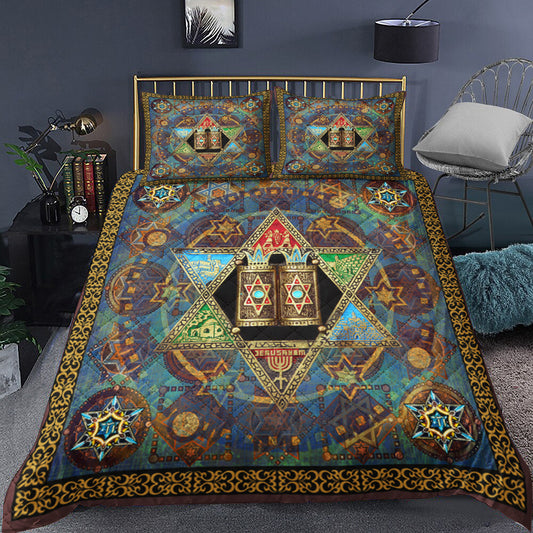 Star Of David Quilt Bedding Set MT160904T