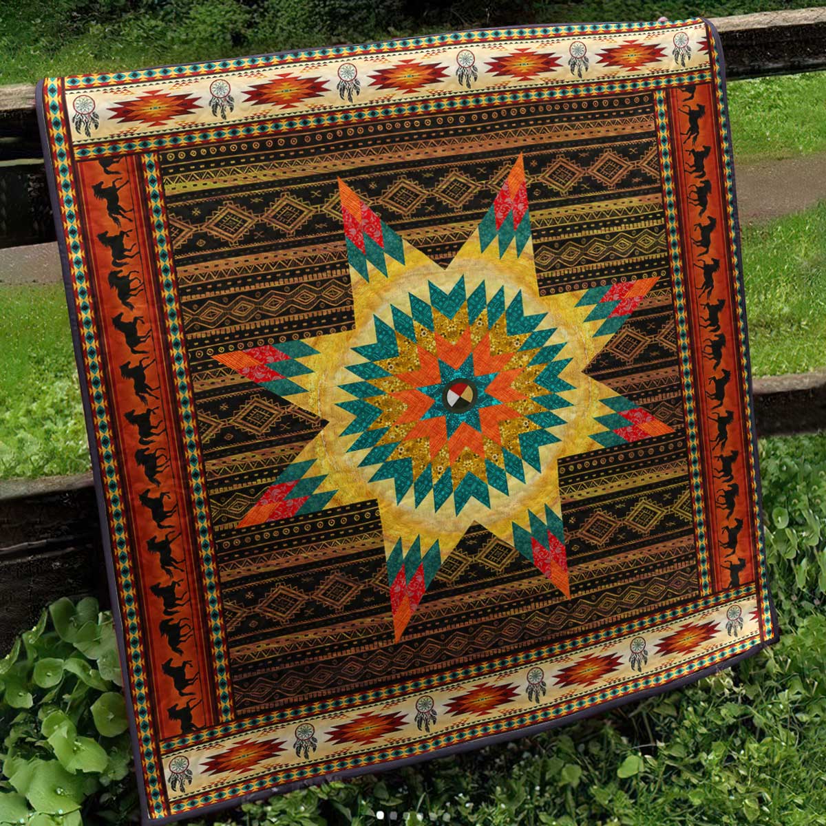 Native American Star Quilt Blanket TN070401D