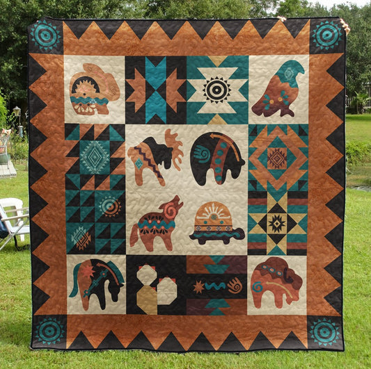 Native American Quilt Blanket HM02032301BL