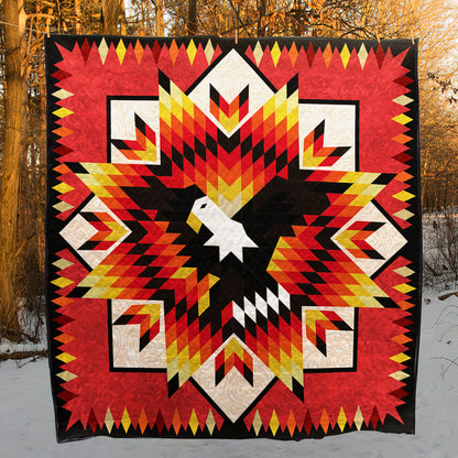 Eagle Native American Star Quilt Blanket HM27022306BL