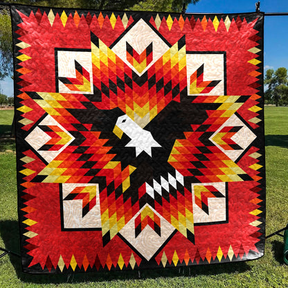 Eagle Native American Star Quilt Blanket HM27022306BL