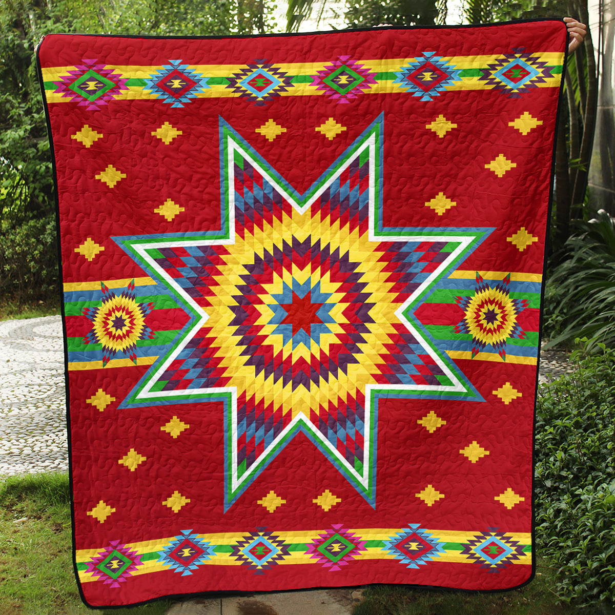 Native American Inspired Star Art Quilt TL01082301BL