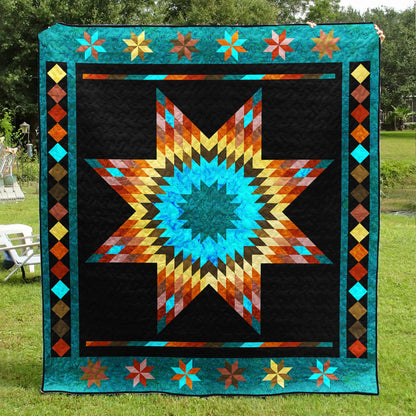 Native American Inspired Star Art Quilt TL22072301BL