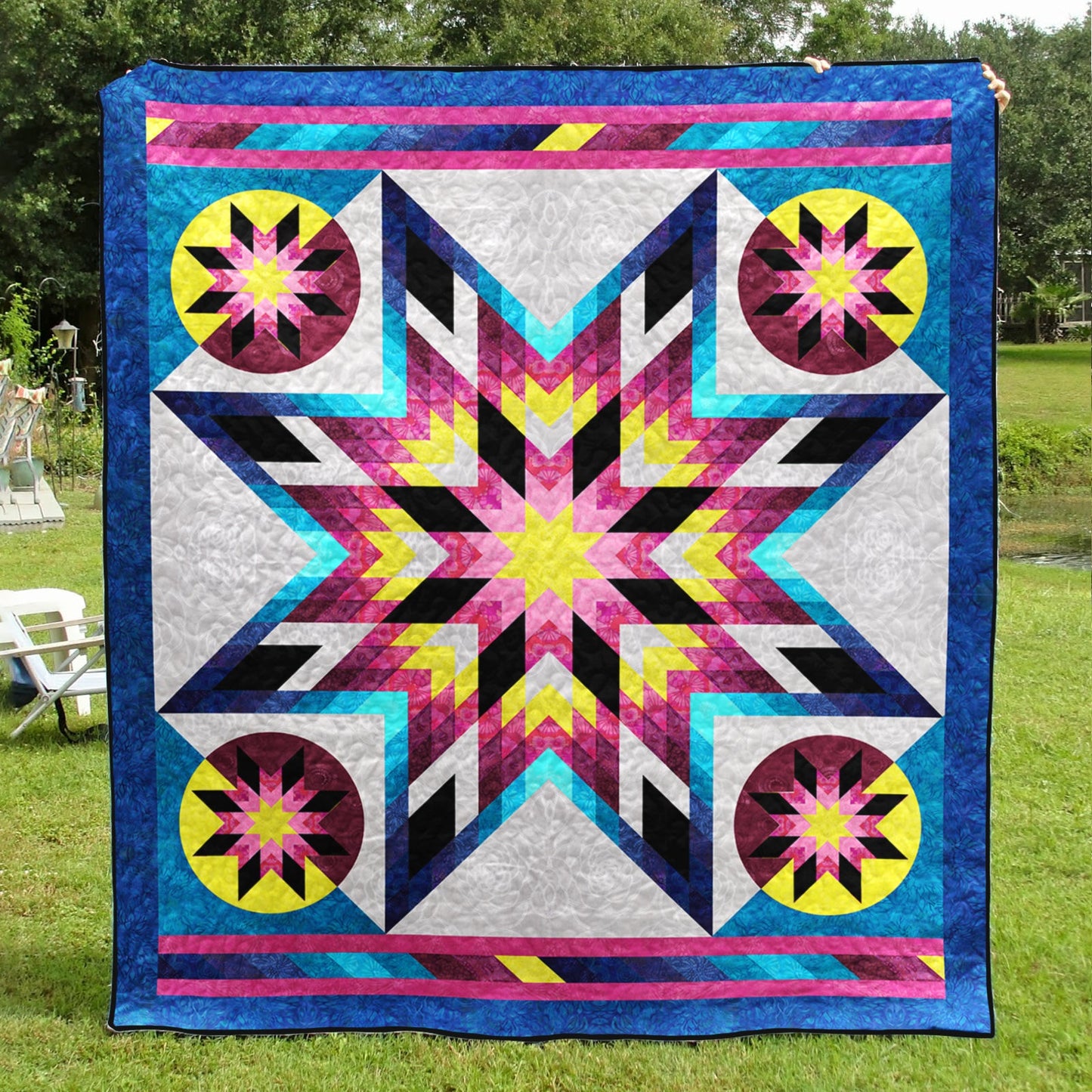 Native American Inspired Star Art Quilt TL25072301BL