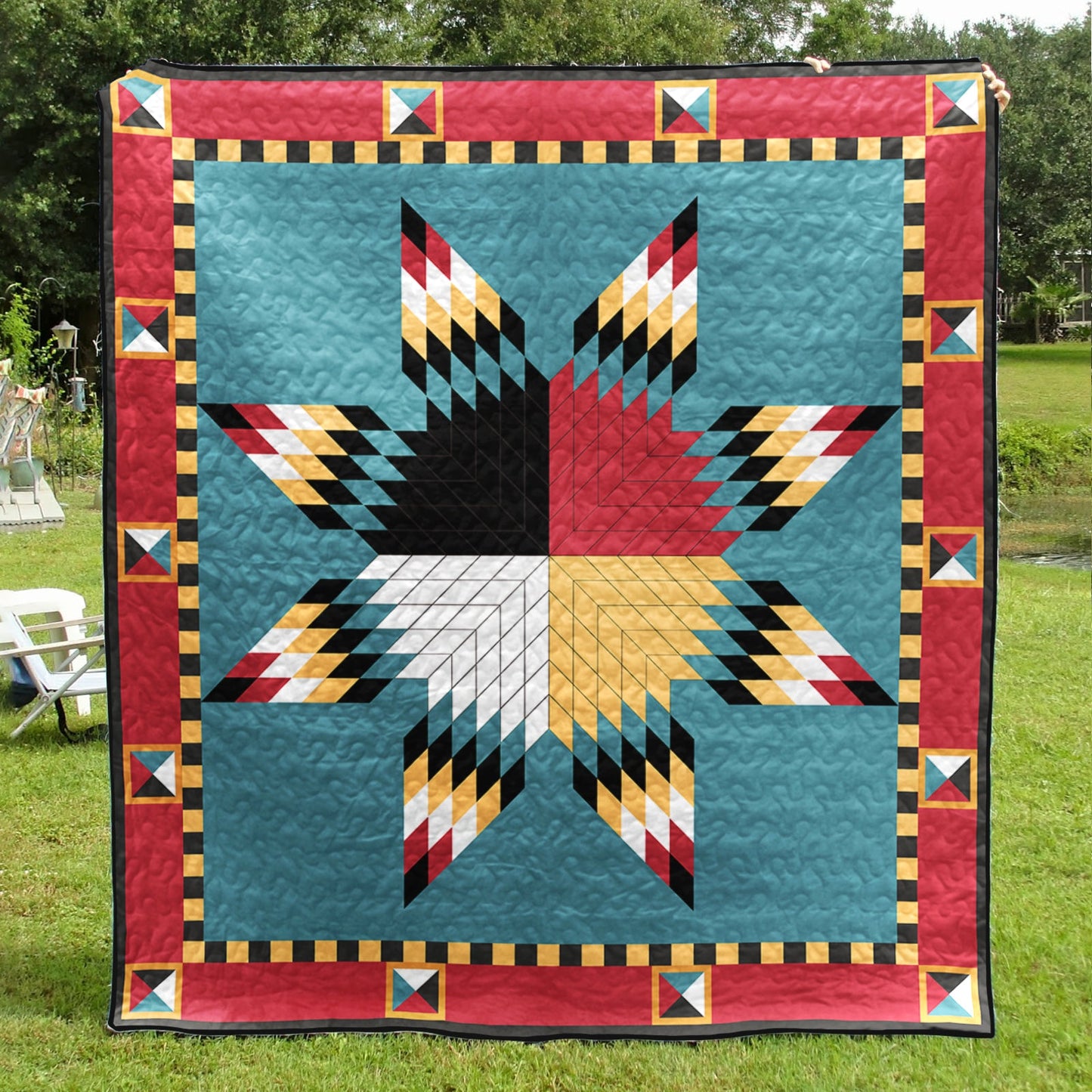 Native American Inspired Star Art Quilt TL07082301BL